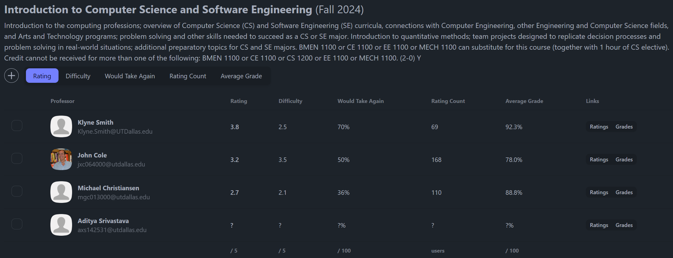 Add Course to Roster